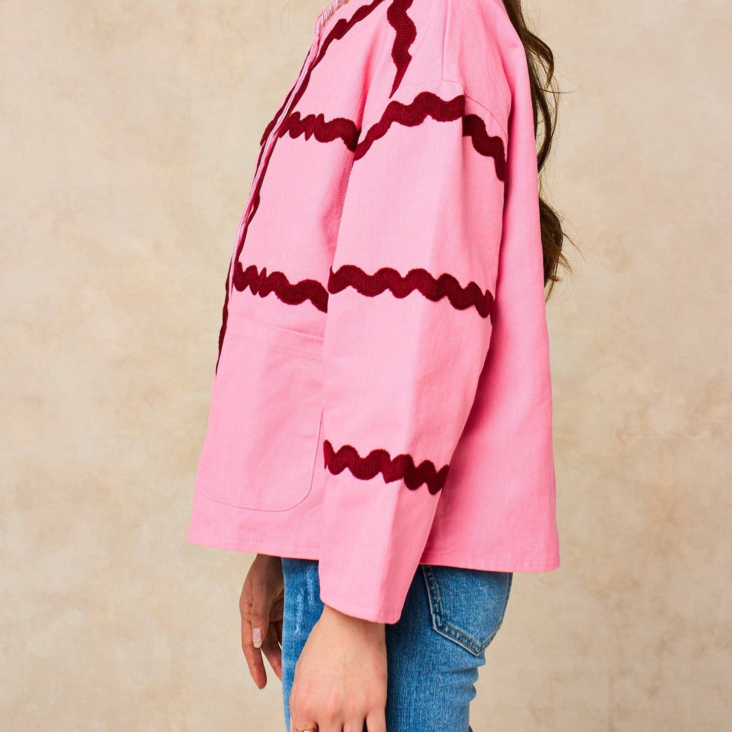 Willow Ric Rac Trim Cotton Twill Jacket