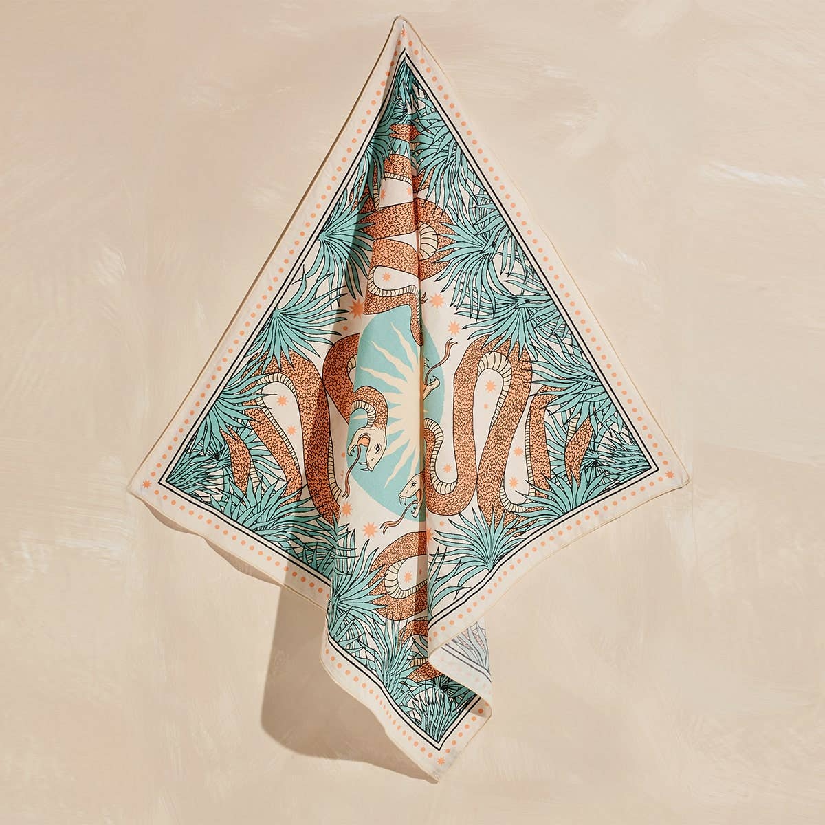 The Serpent Organic Cotton Square Neckerchief