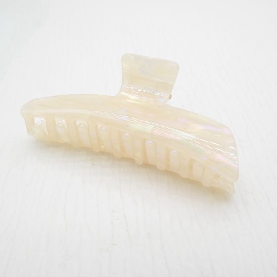 Pearl White Claw Clip