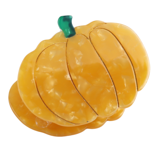 Ochre Pumpkin Claw Clip