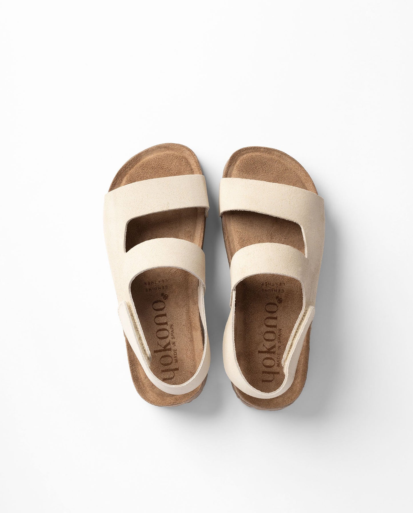 Yokono Wiwi Platform Sandals in Stone
