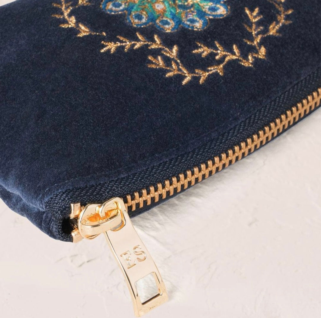 Botanical Peacock Coin Purse