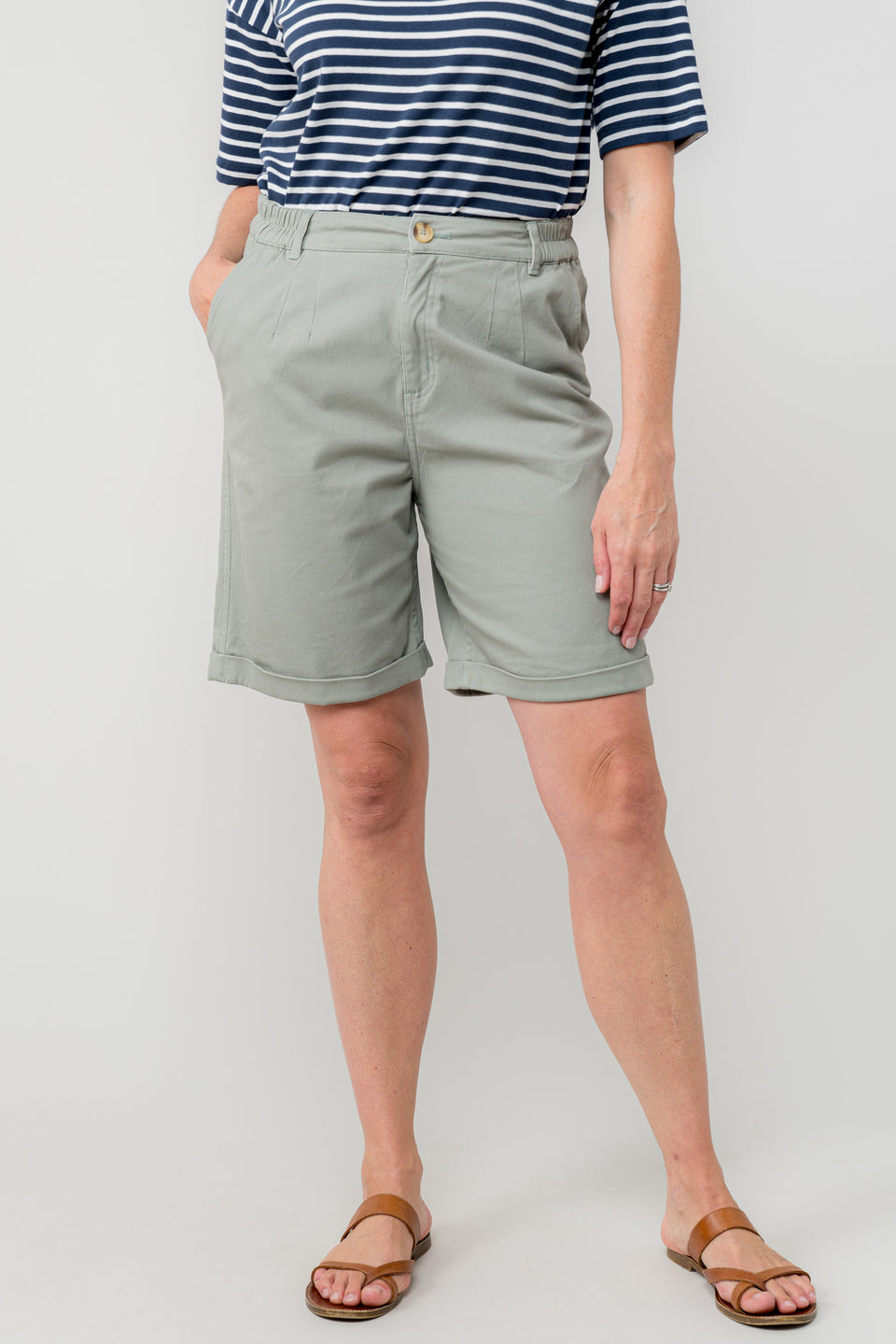 Lily & Me Marine Shorts in Sage