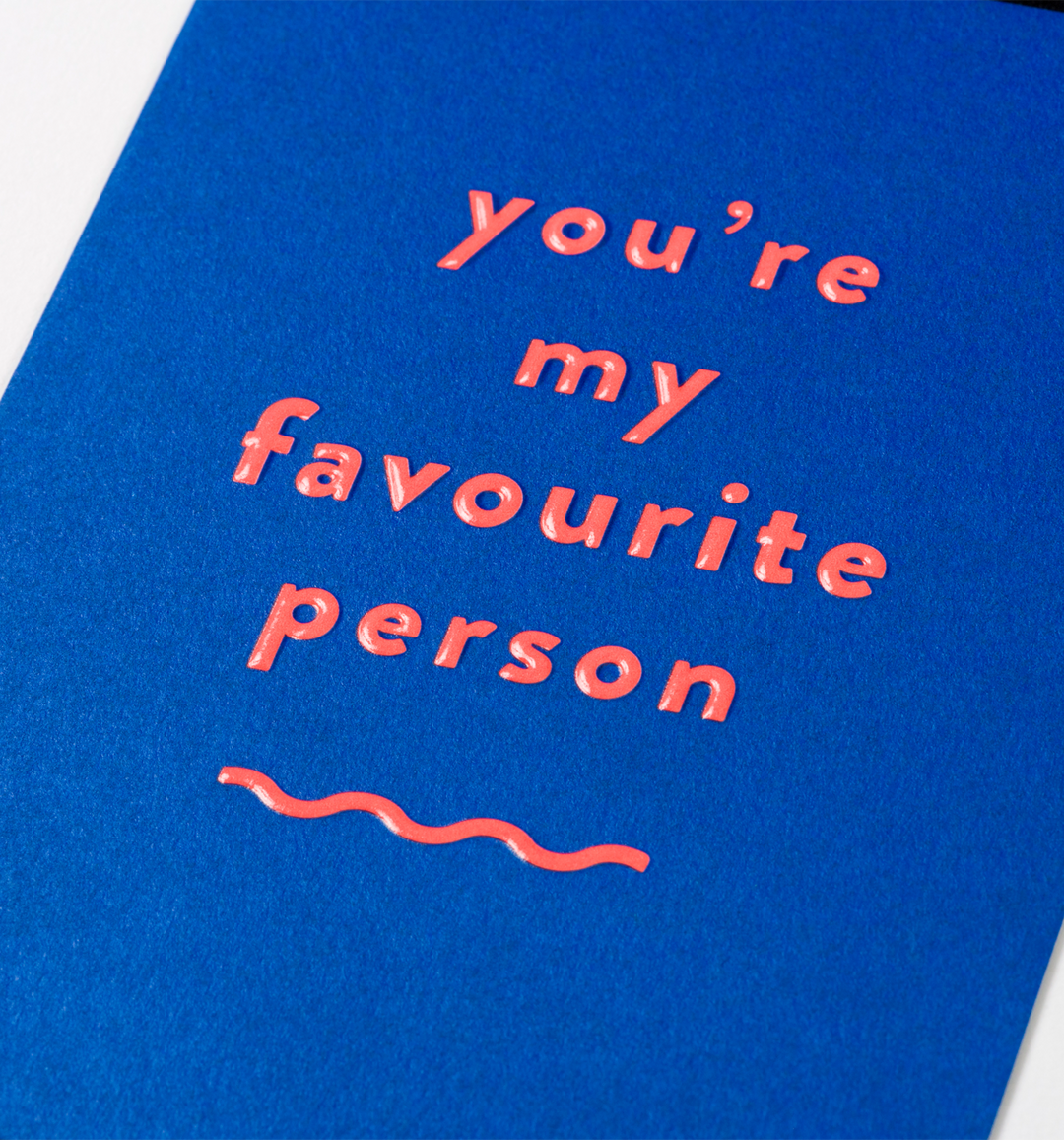 Favourite Person Mini Card