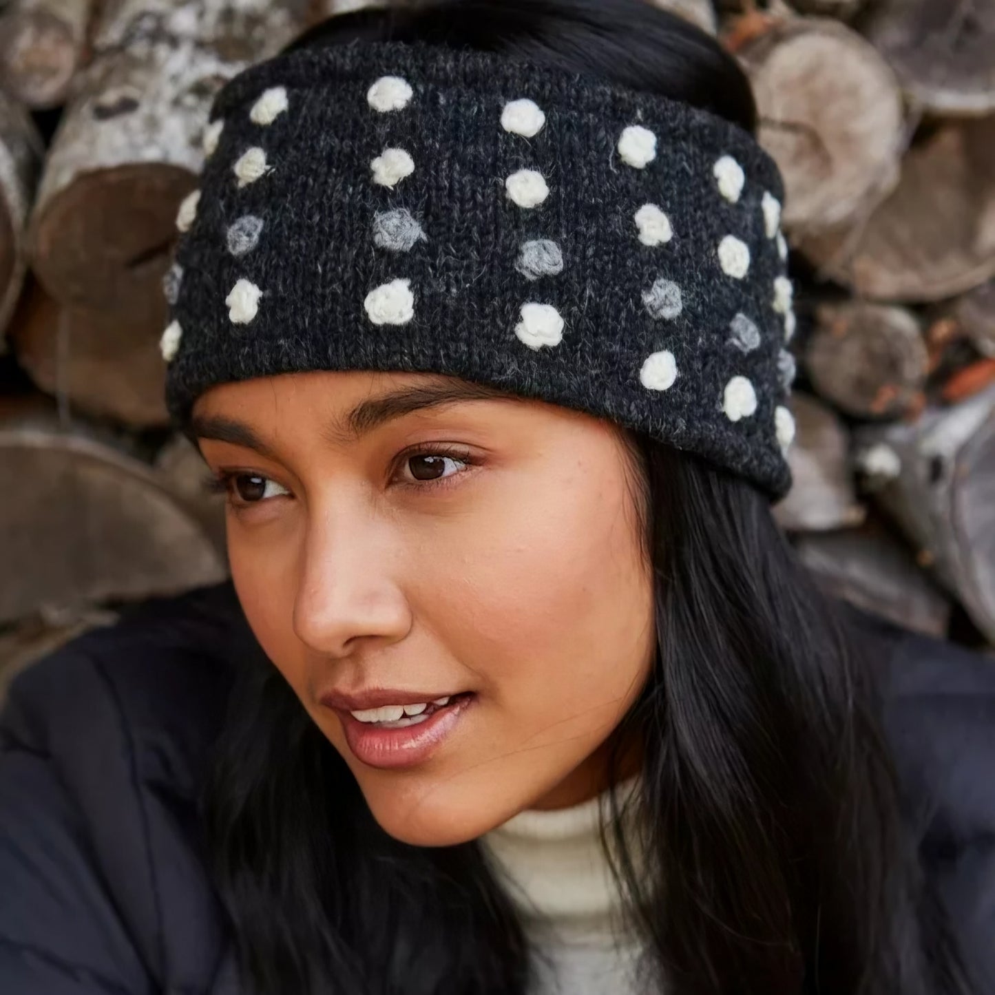 Kew Headband in Charcoal