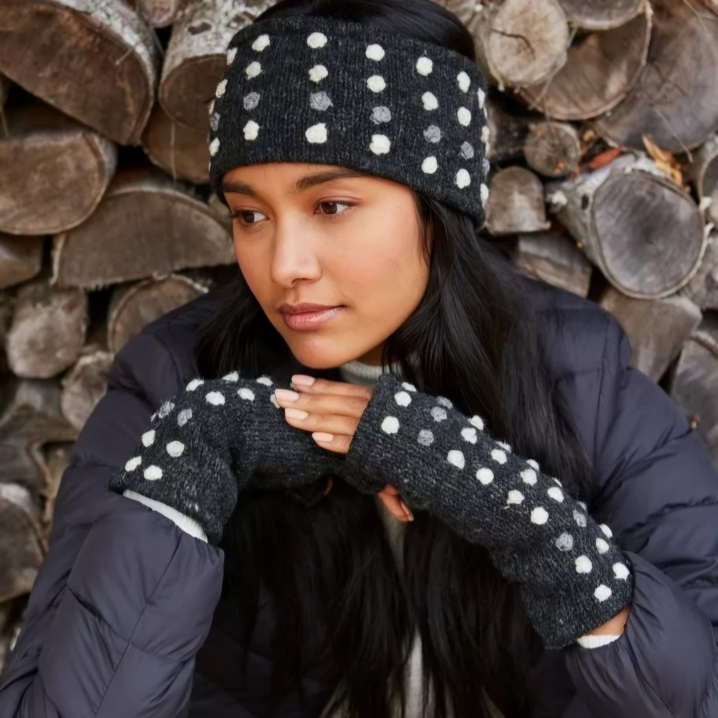 Kew Headband in Charcoal