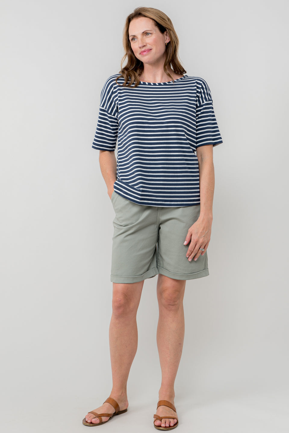 Lily & Me Marine Shorts in Sage