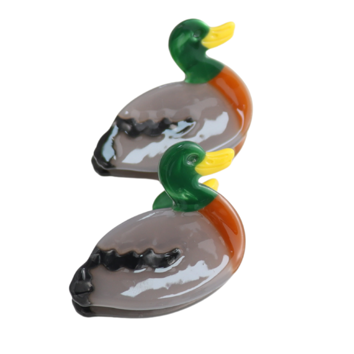 Mini Mallard Duck Claw Clips
