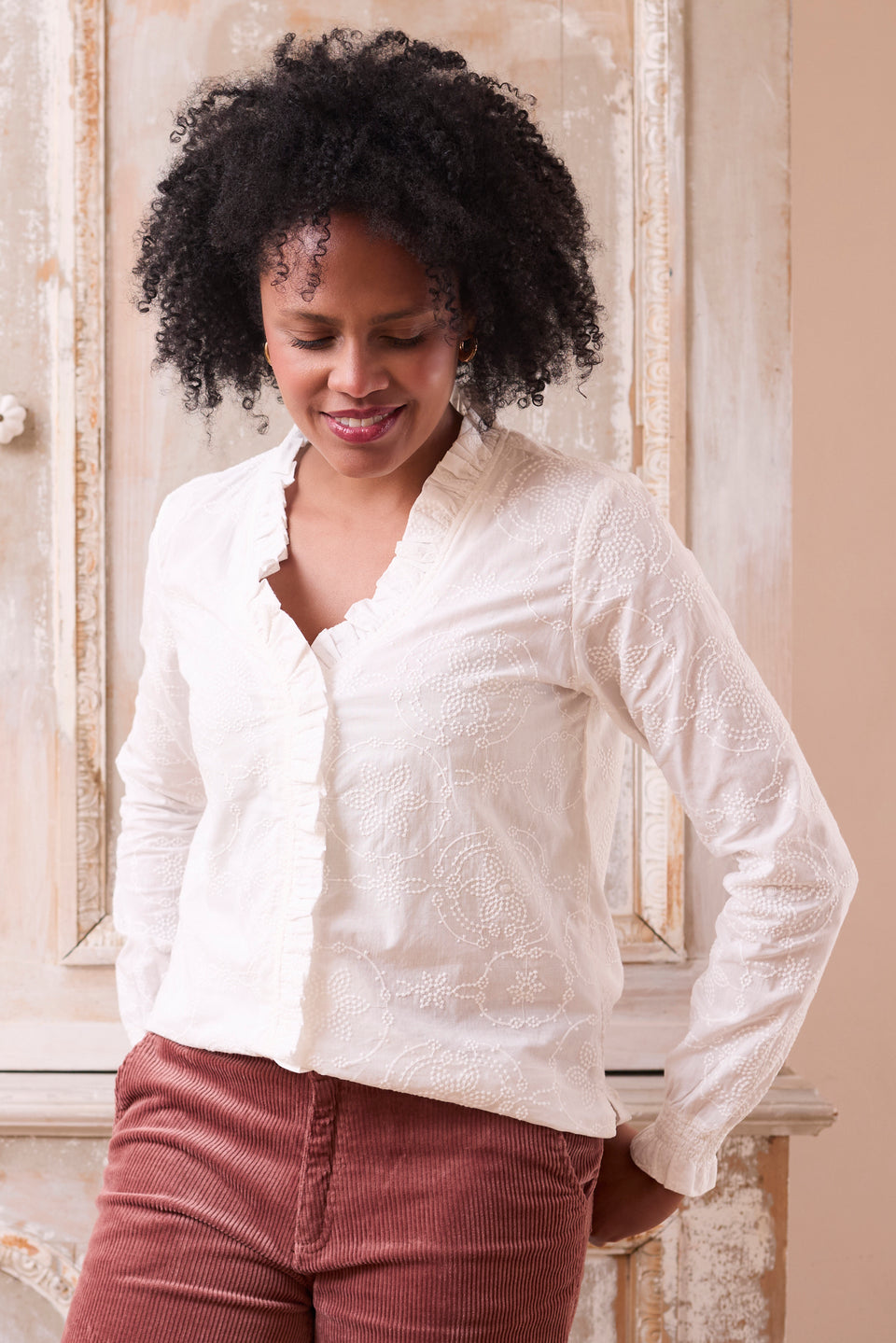 Lily & Me Kit Ruffle Blouse