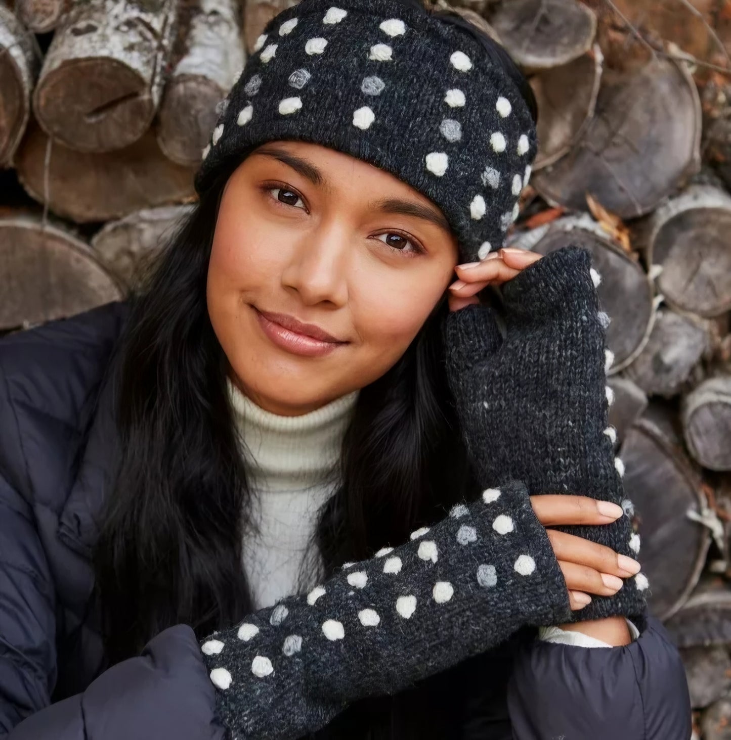 Kew Headband in Charcoal