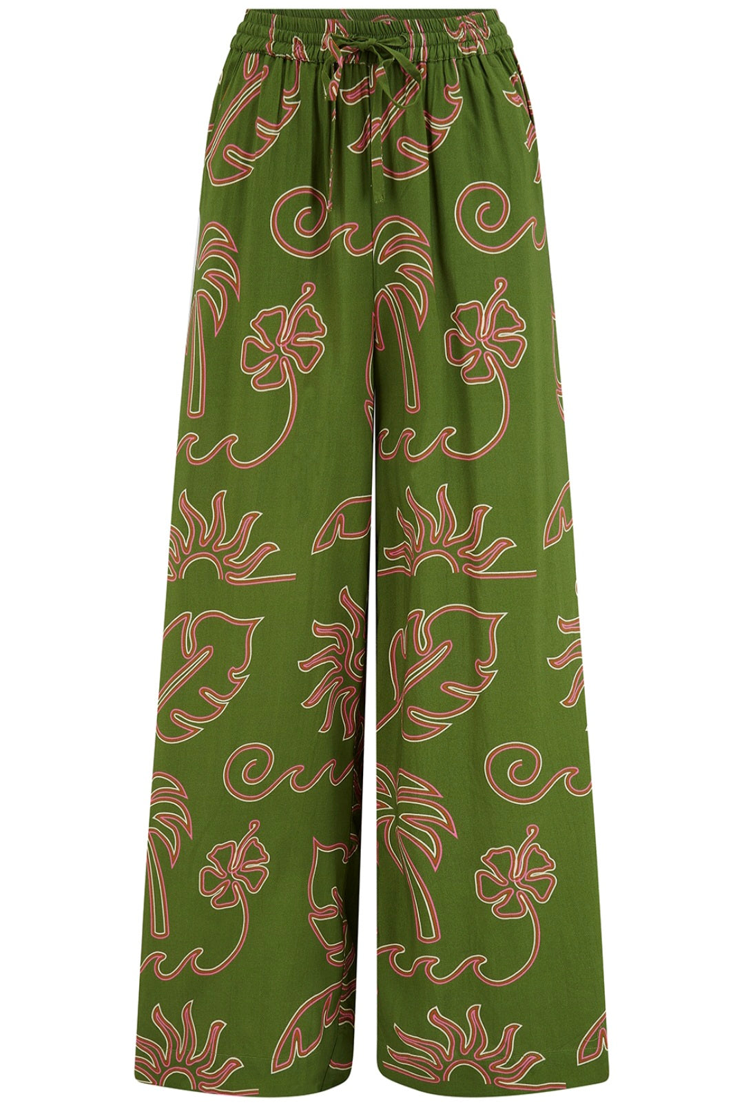 Sugarhill Brighton Trinny Tropical Wide Leg Trousers