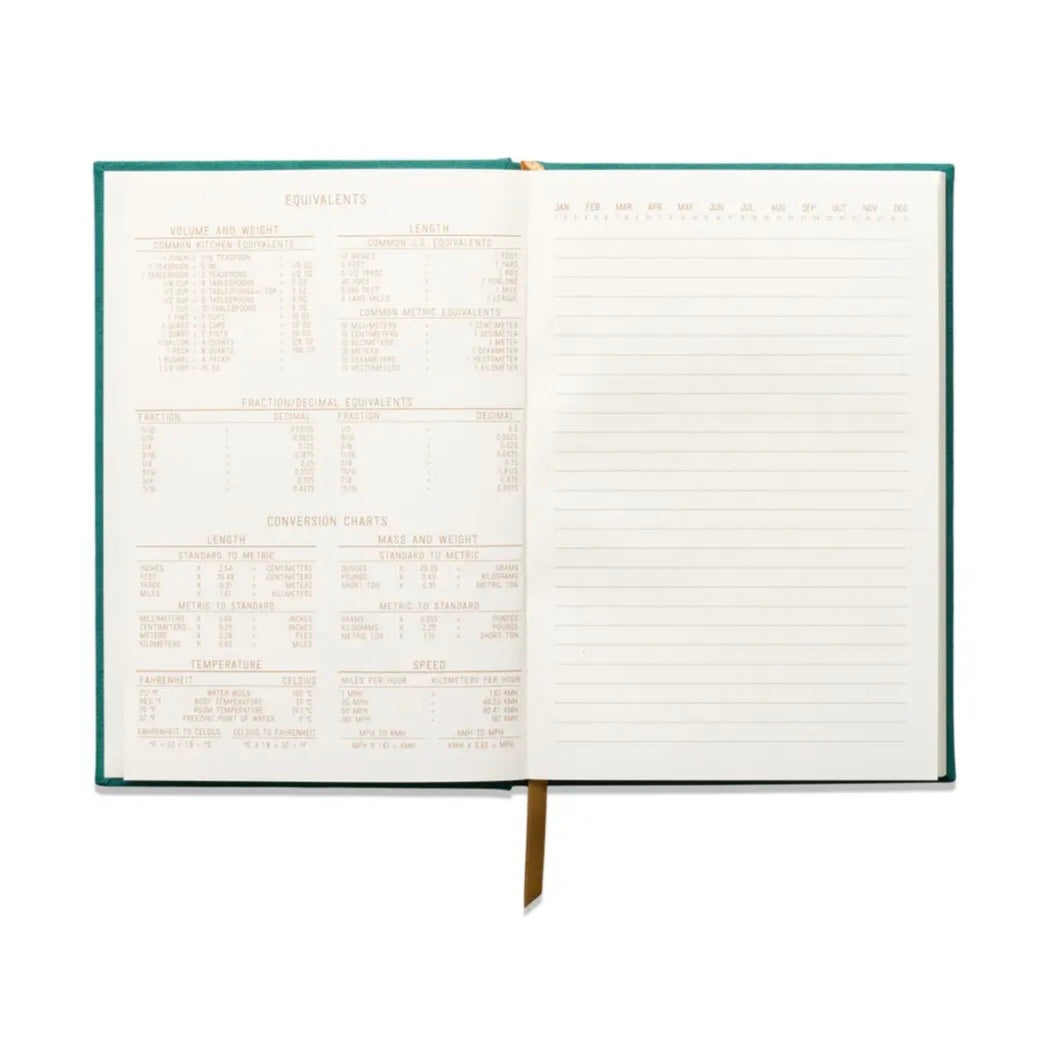 Suedette Hard Cover Radiant Journal - Emerald