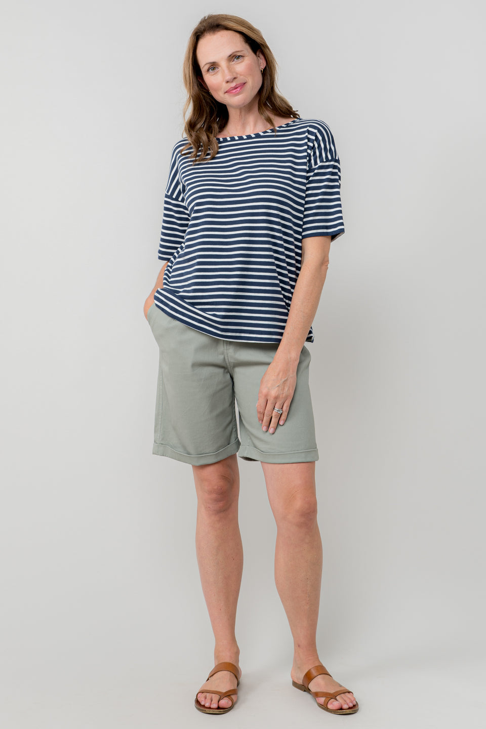 Lily & Me Marine Shorts in Sage
