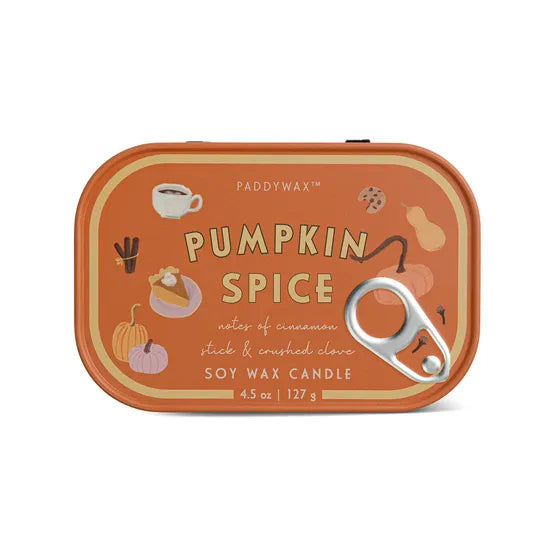Paddywax Bistro Pumpkin Spice Tin Soy Candle