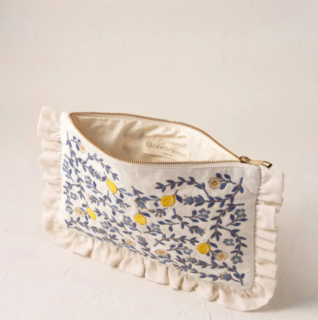 Lemon Garden Everyday Frill Pouch