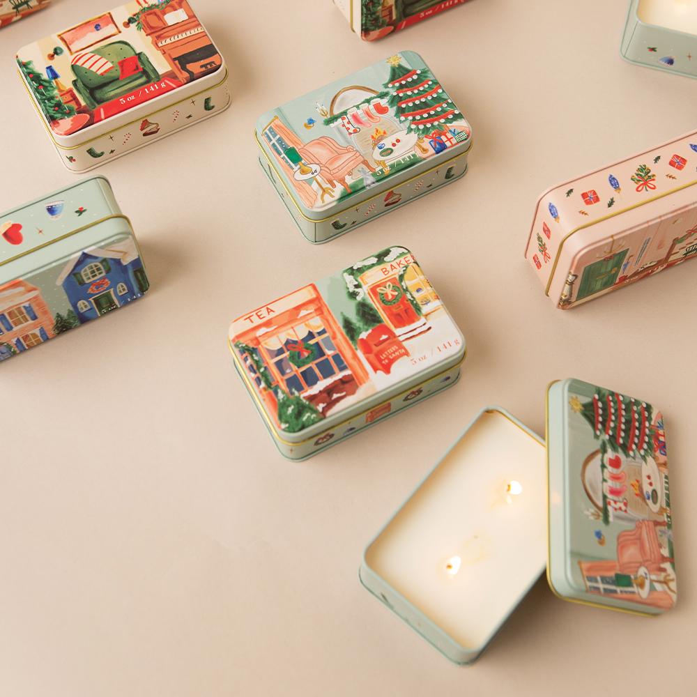 Paddywax Christmas Tin - Pomegranate Spruce