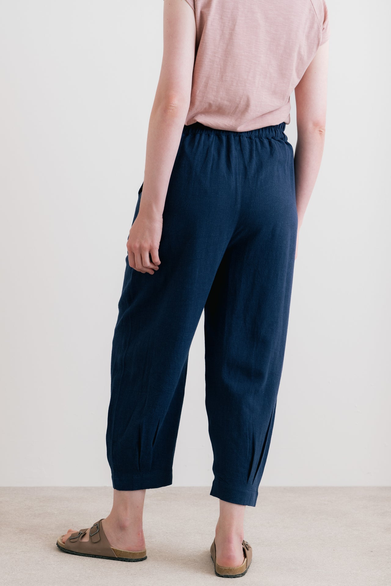 Lily & Me Sail Linen Trousers in Navy