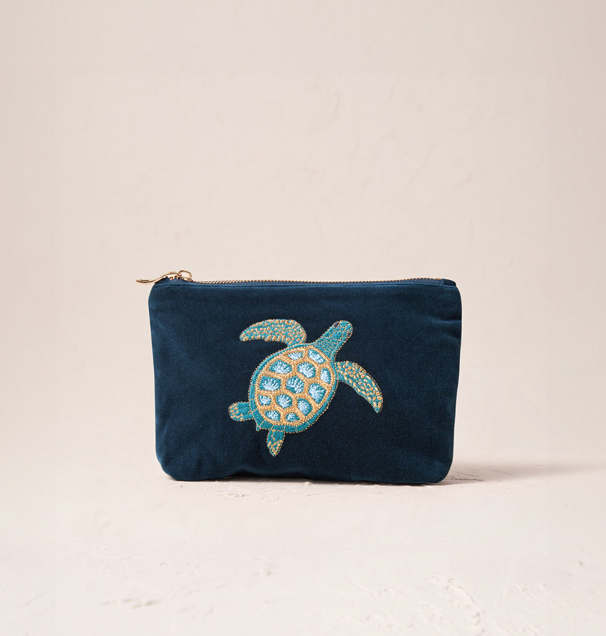 Turtle Conservation Marine Navy Mini Pouch