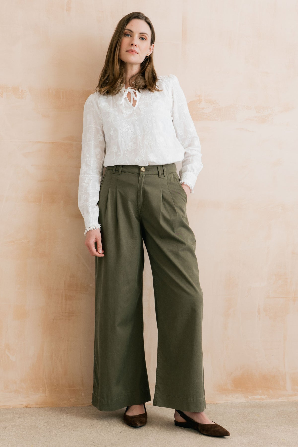 Lily & Me Lorna Embroidered Blouse