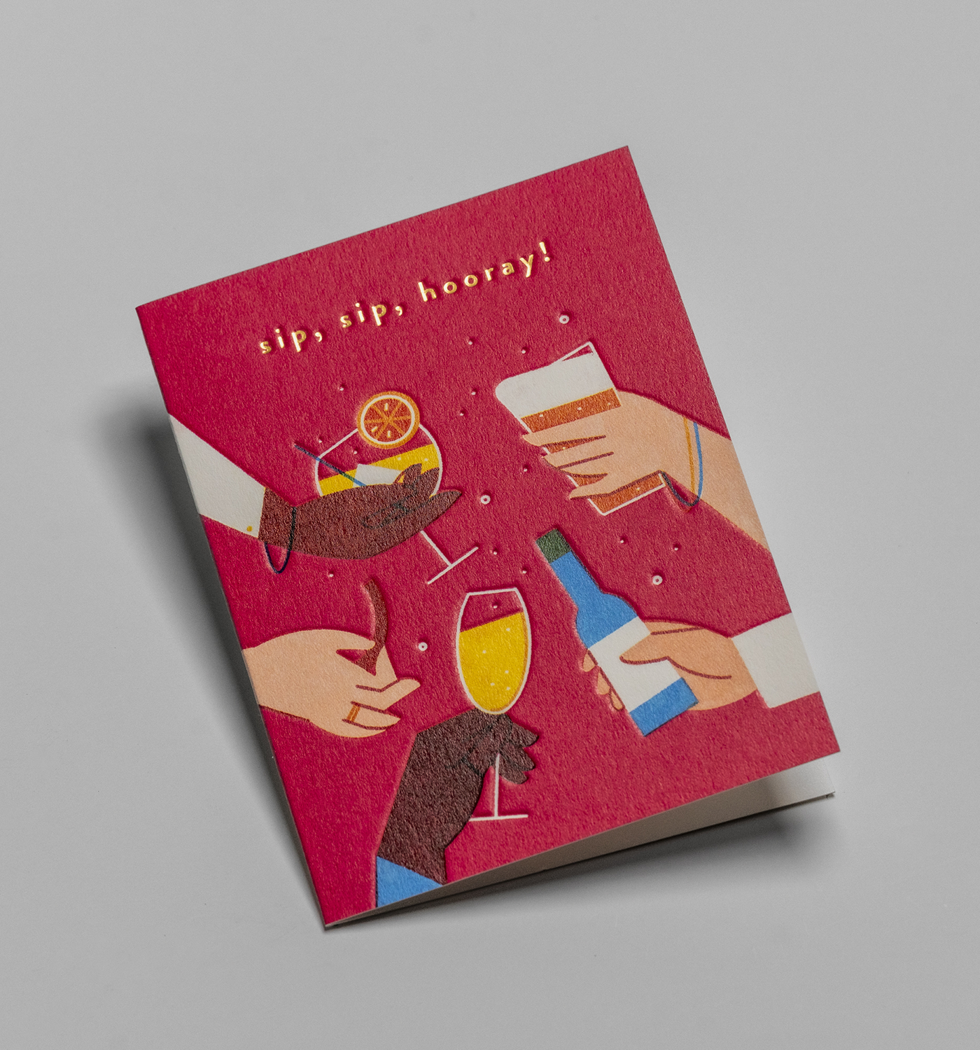 Sip, Sip, Hooray! Mini Card