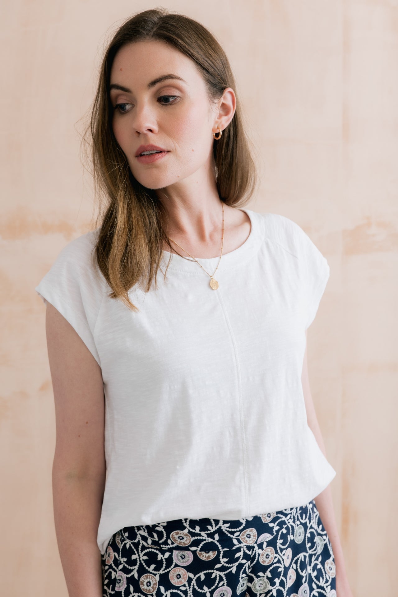 Lily & Me Tide Organic Cotton Tee White