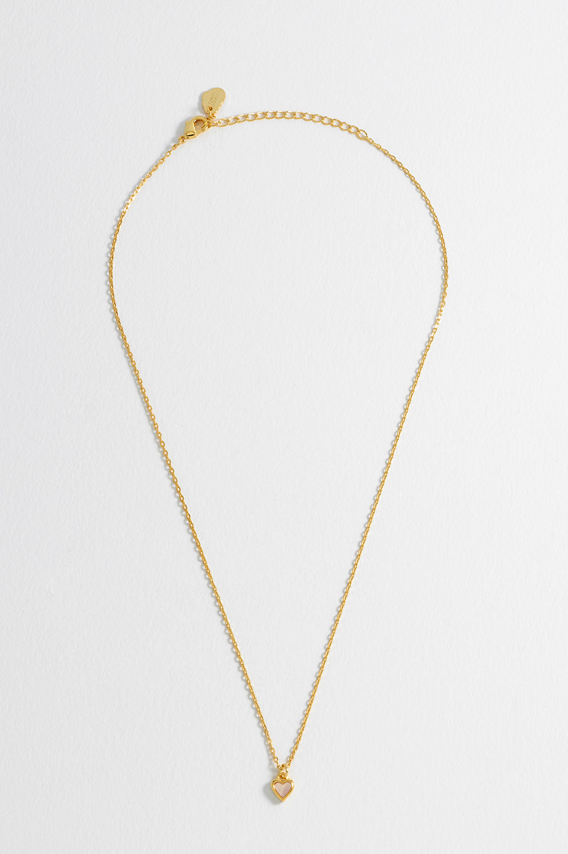 Estella Bartlett Pink Pearl Heart Necklace