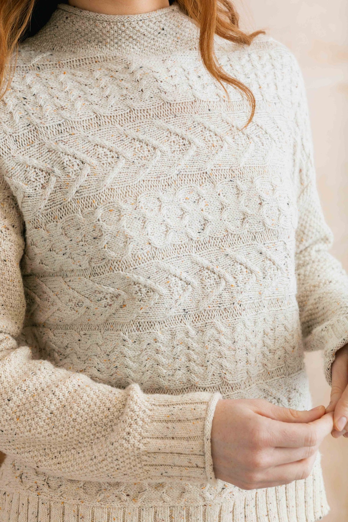 Lily & Me Sonia Cable Knit High Neck Jumper