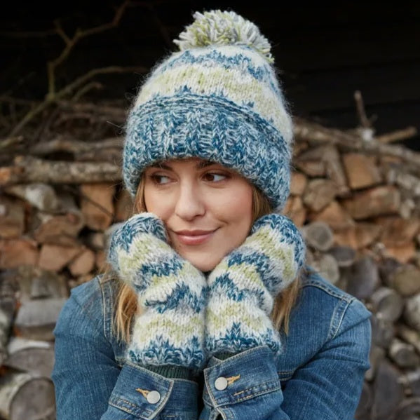 Totnes Bobble Beanie Spruce