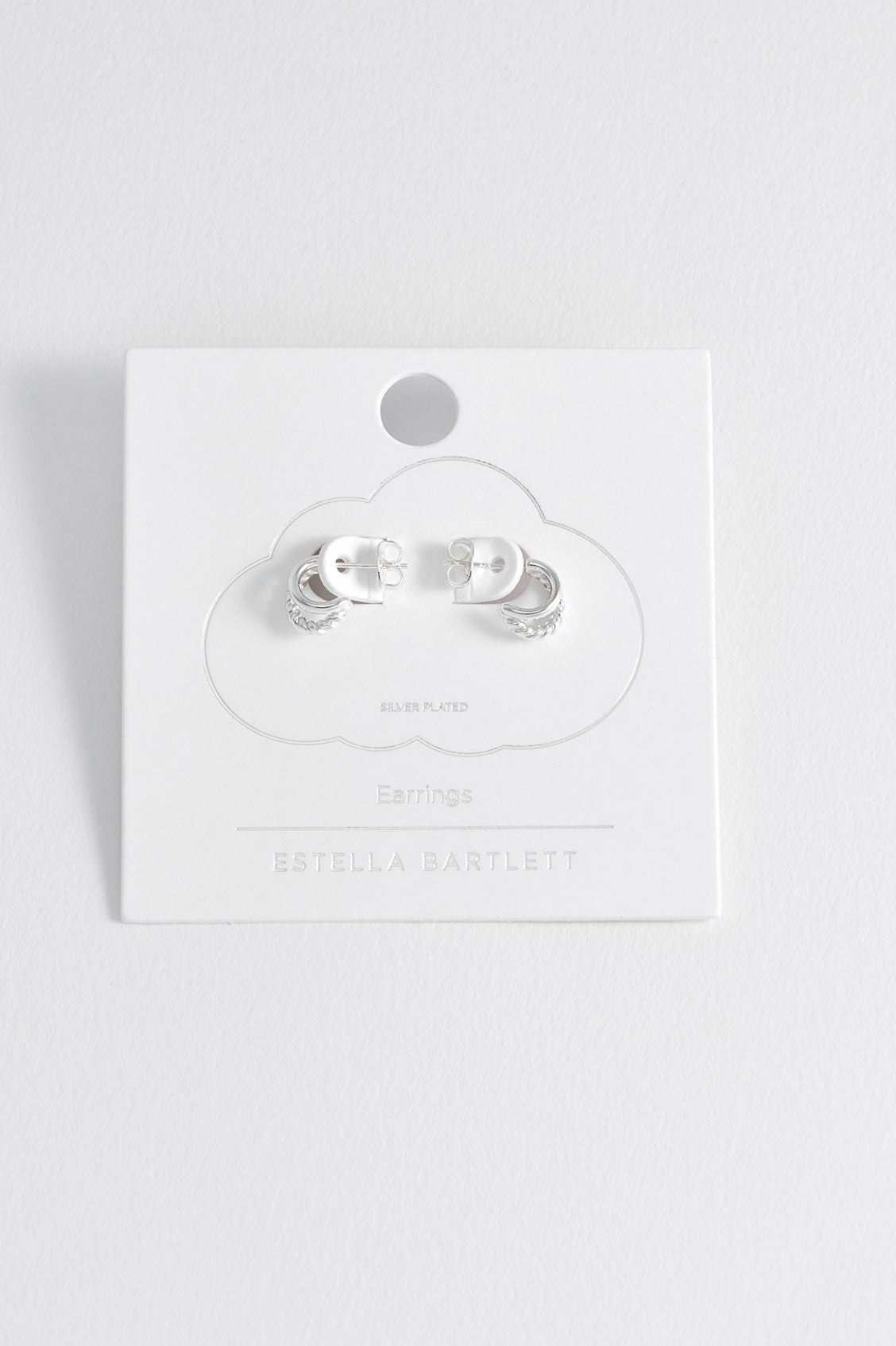 Estella Bartlett Plain & Twist Double Hoops