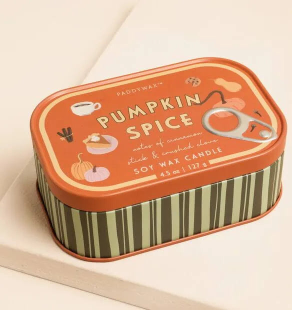Paddywax Bistro Pumpkin Spice Tin Soy Candle
