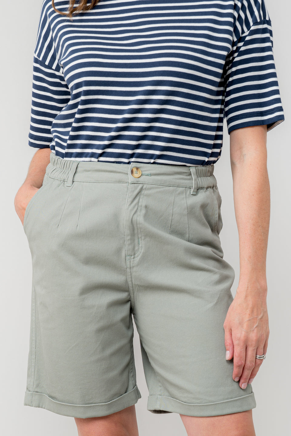 Lily & Me Marine Shorts in Sage