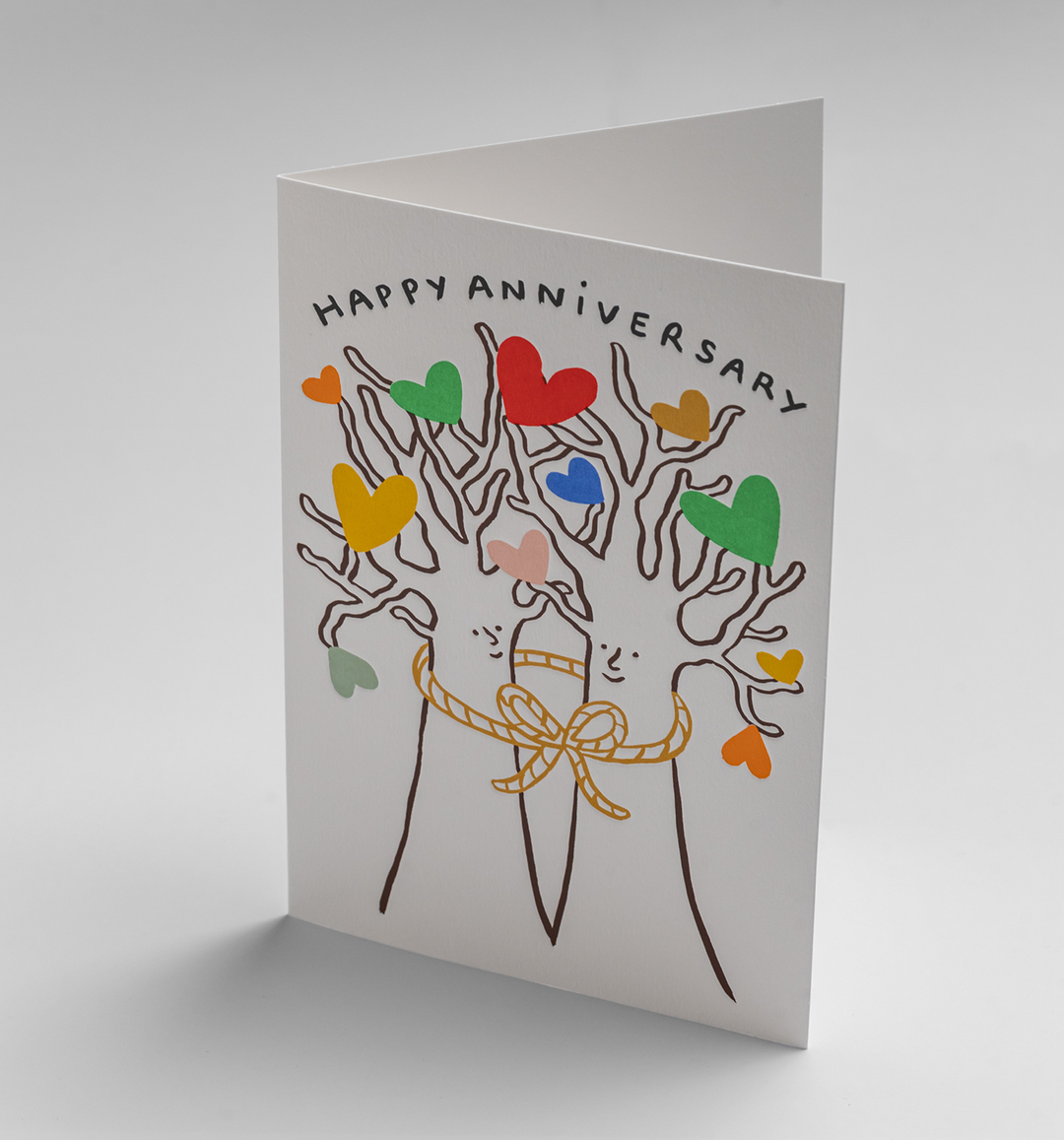 Growing Together Trees Anniversary Card