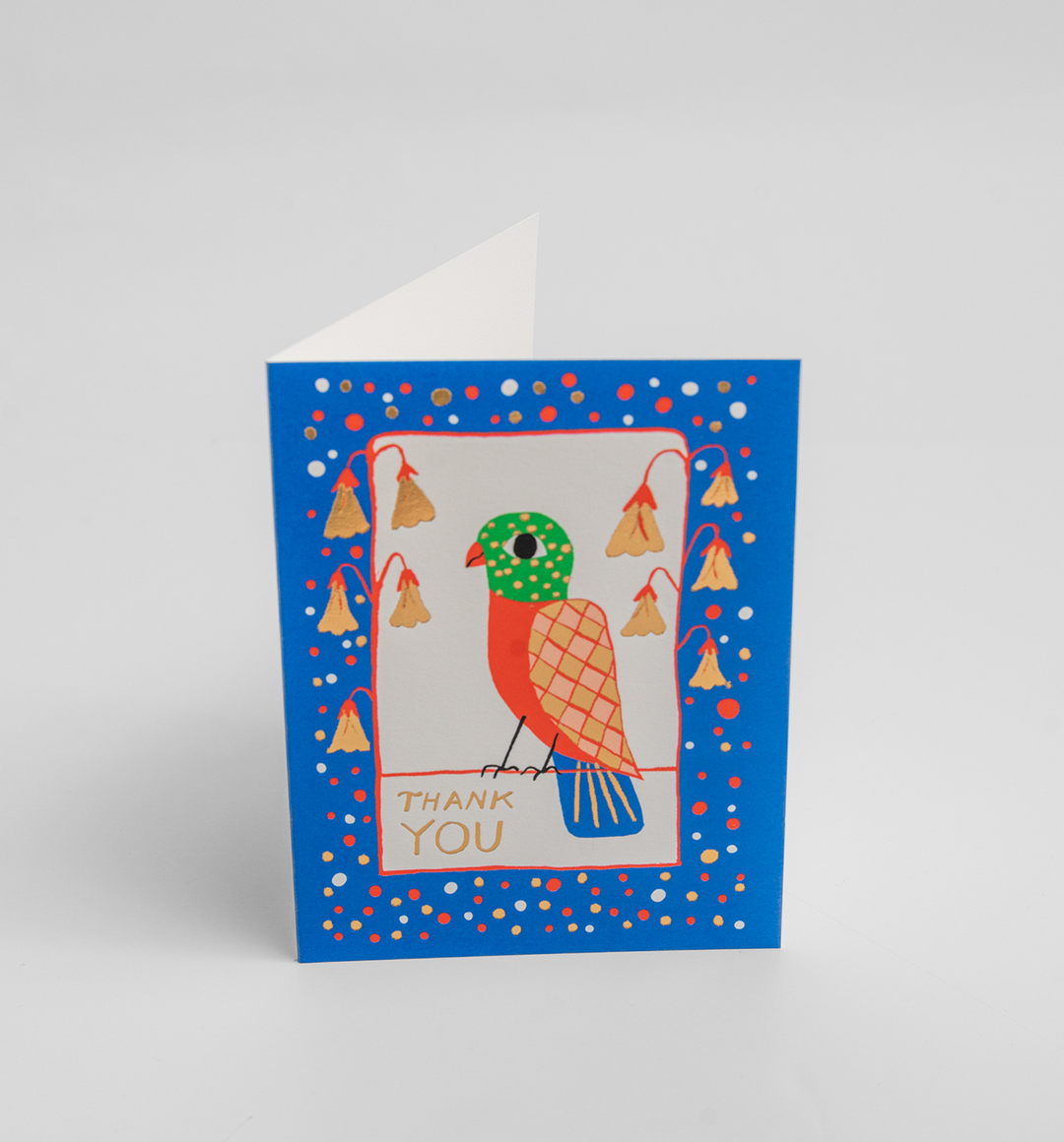 Thank You Bird Folk Card