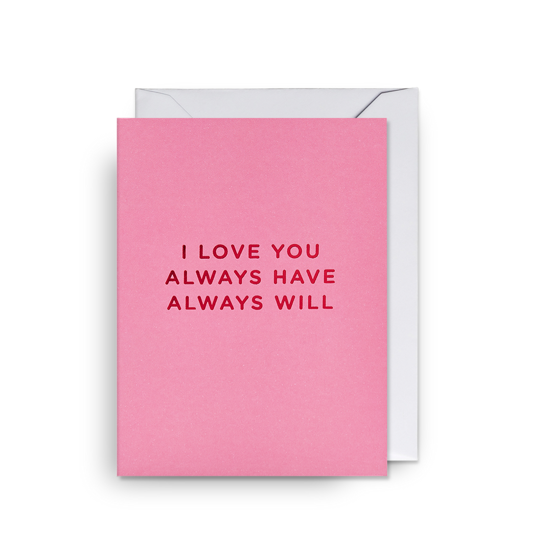I Love You Mini Card