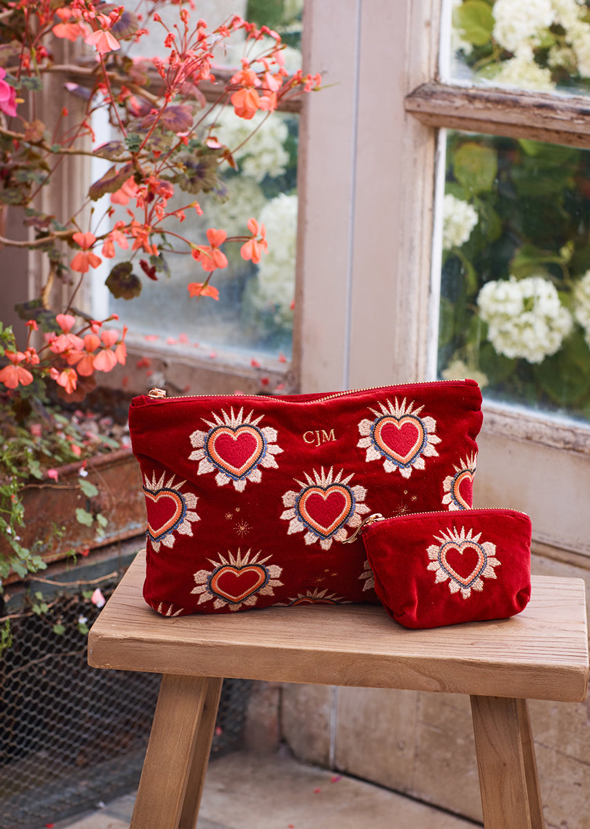 Enchanted Heart Coin Purse in Rouge