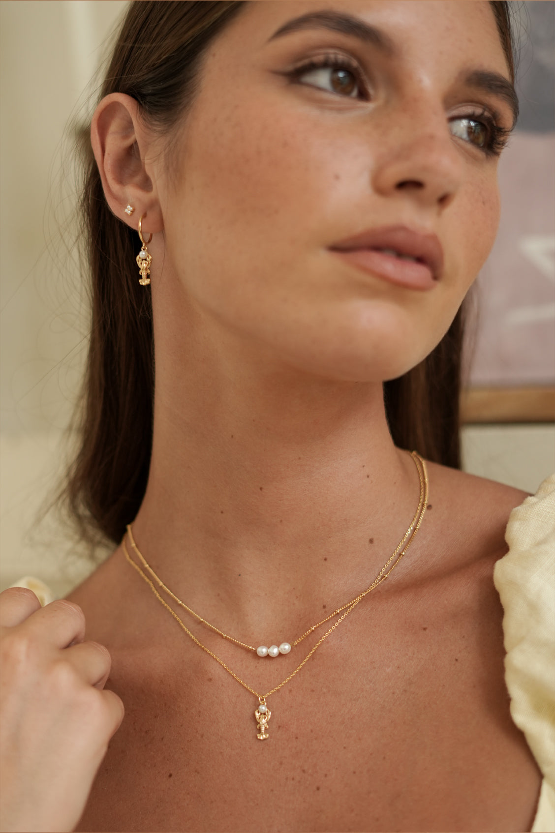 Estella Bartlett Lobster Hoop Earrings