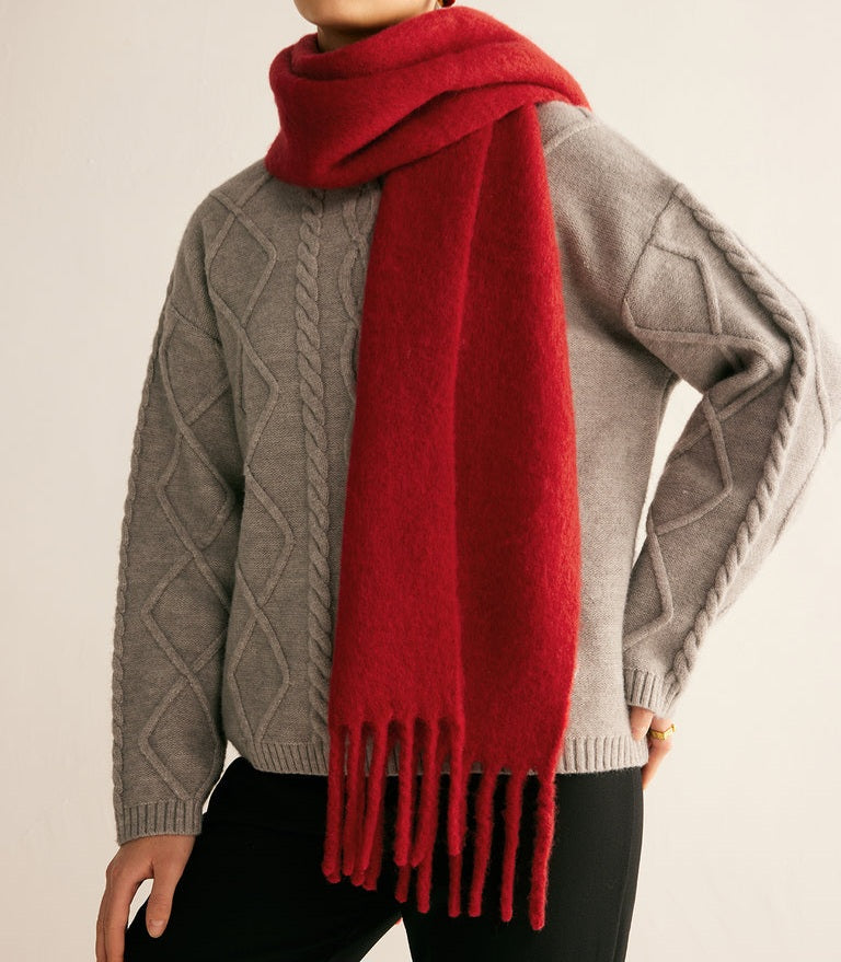 Hazel Chunky Scarf in Rust