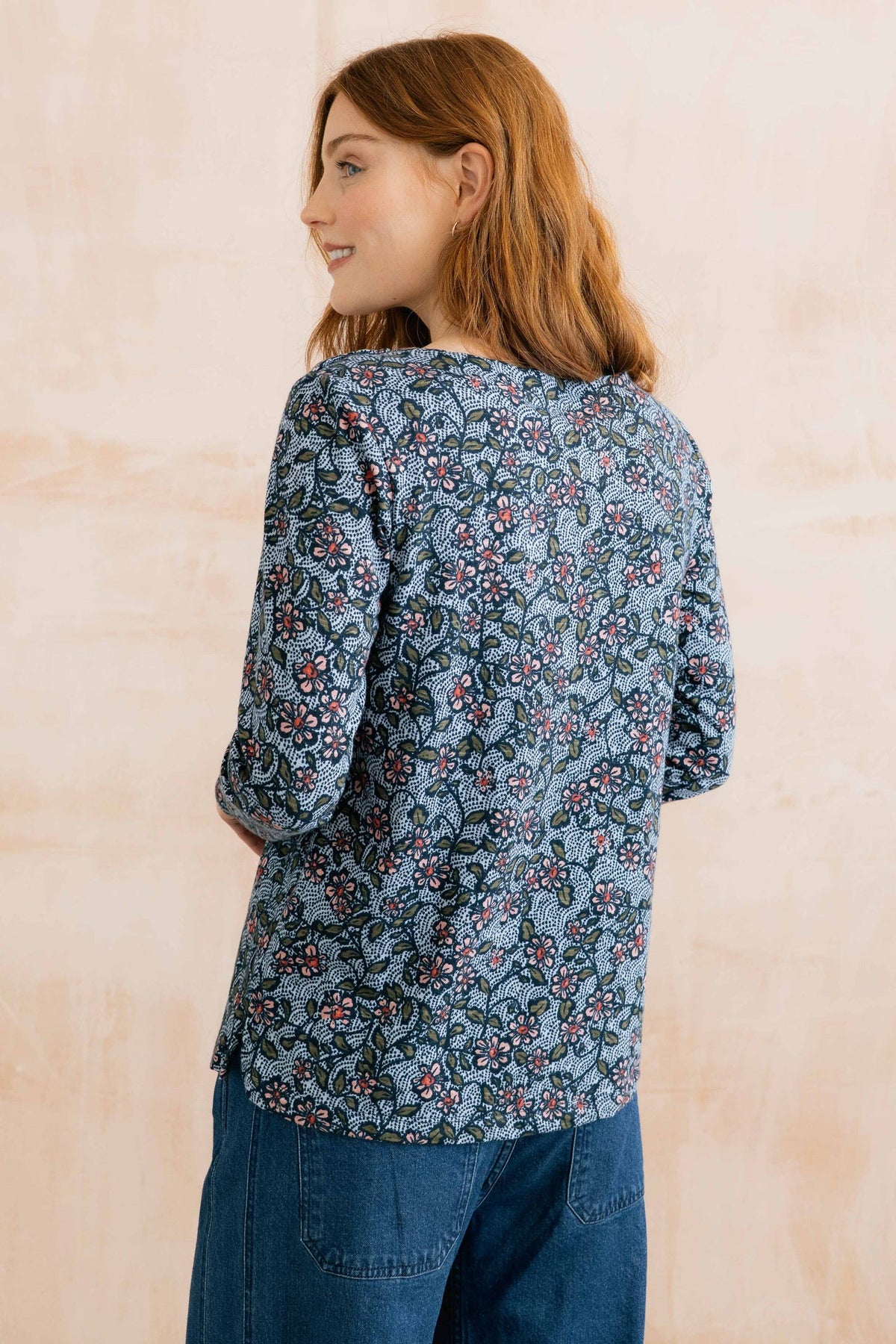 Lily & Me Riverside Printed Poppies Top