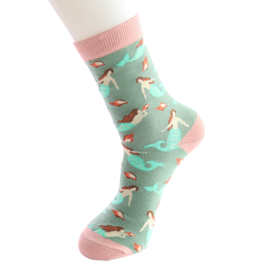 Sage Mermaid Bamboo Socks