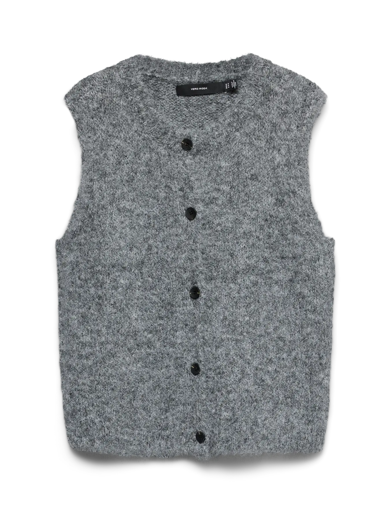 Vero Moda Novah Button Down Vest Grey