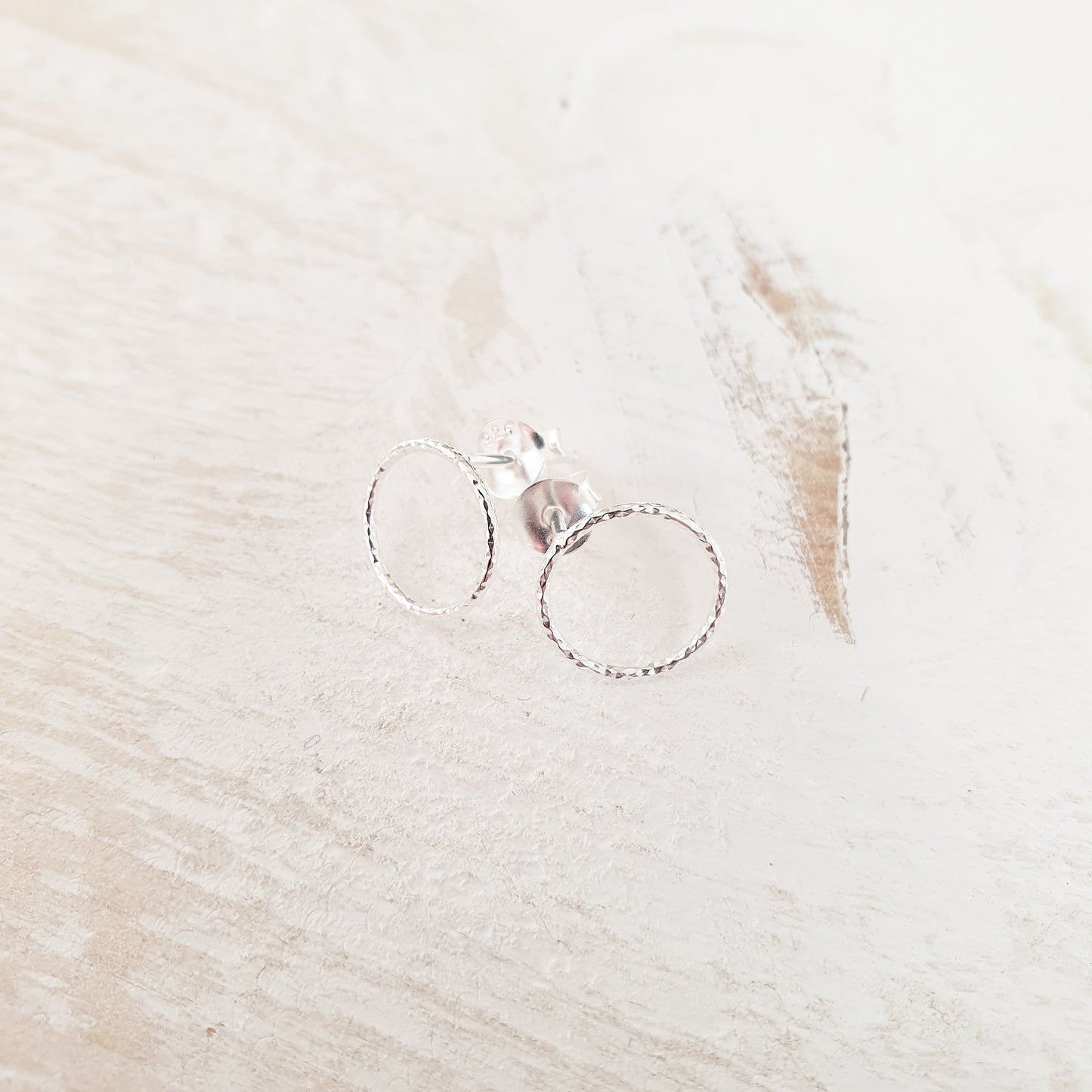 Ophelia Silver Circle Studs