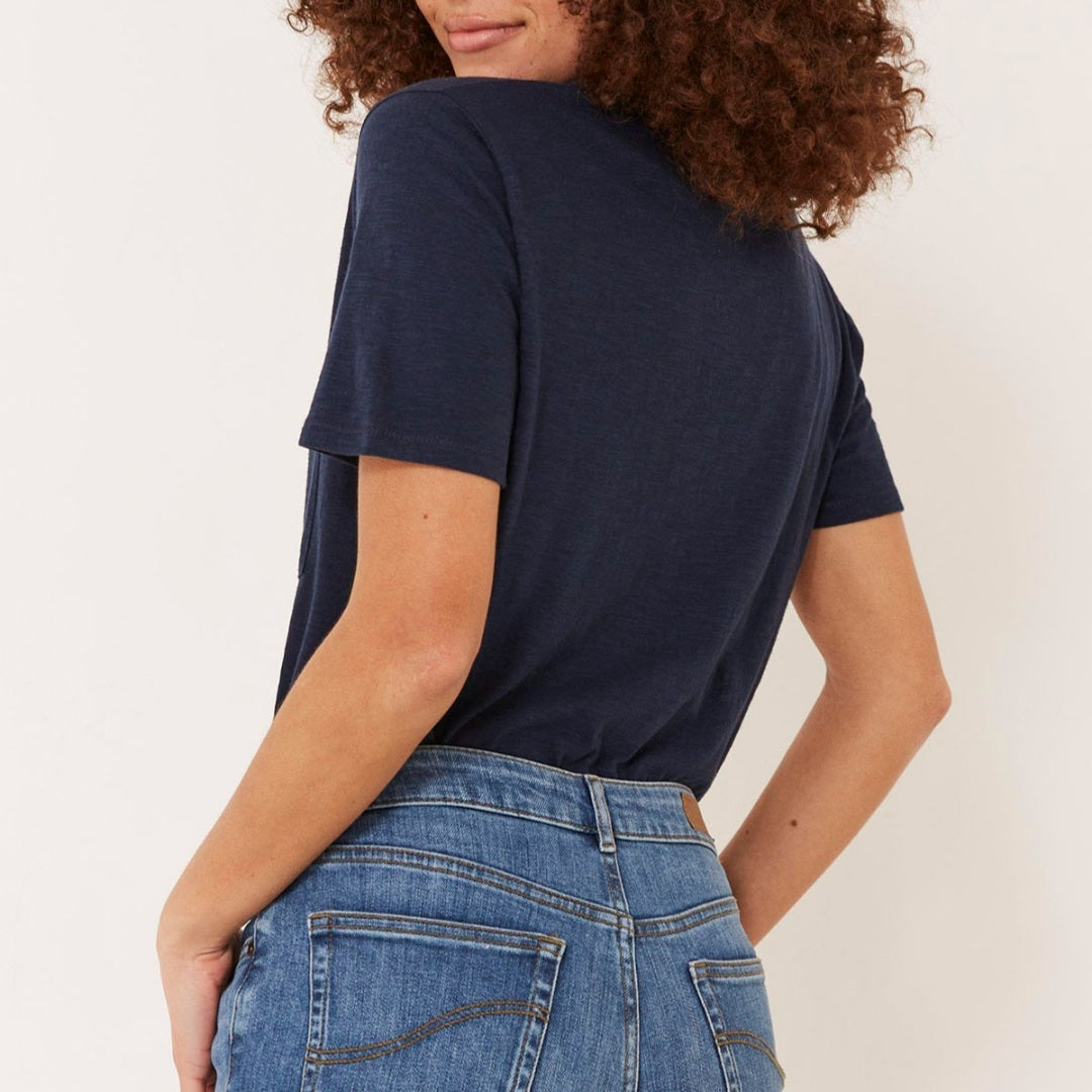 Millie Organic Cotton Tee Navy
