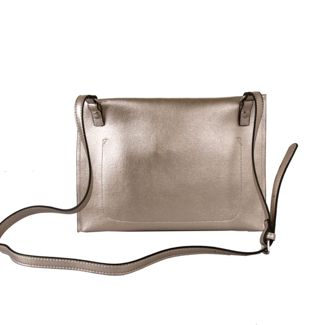 Red Cuckoo Metallic Pearl Clutch