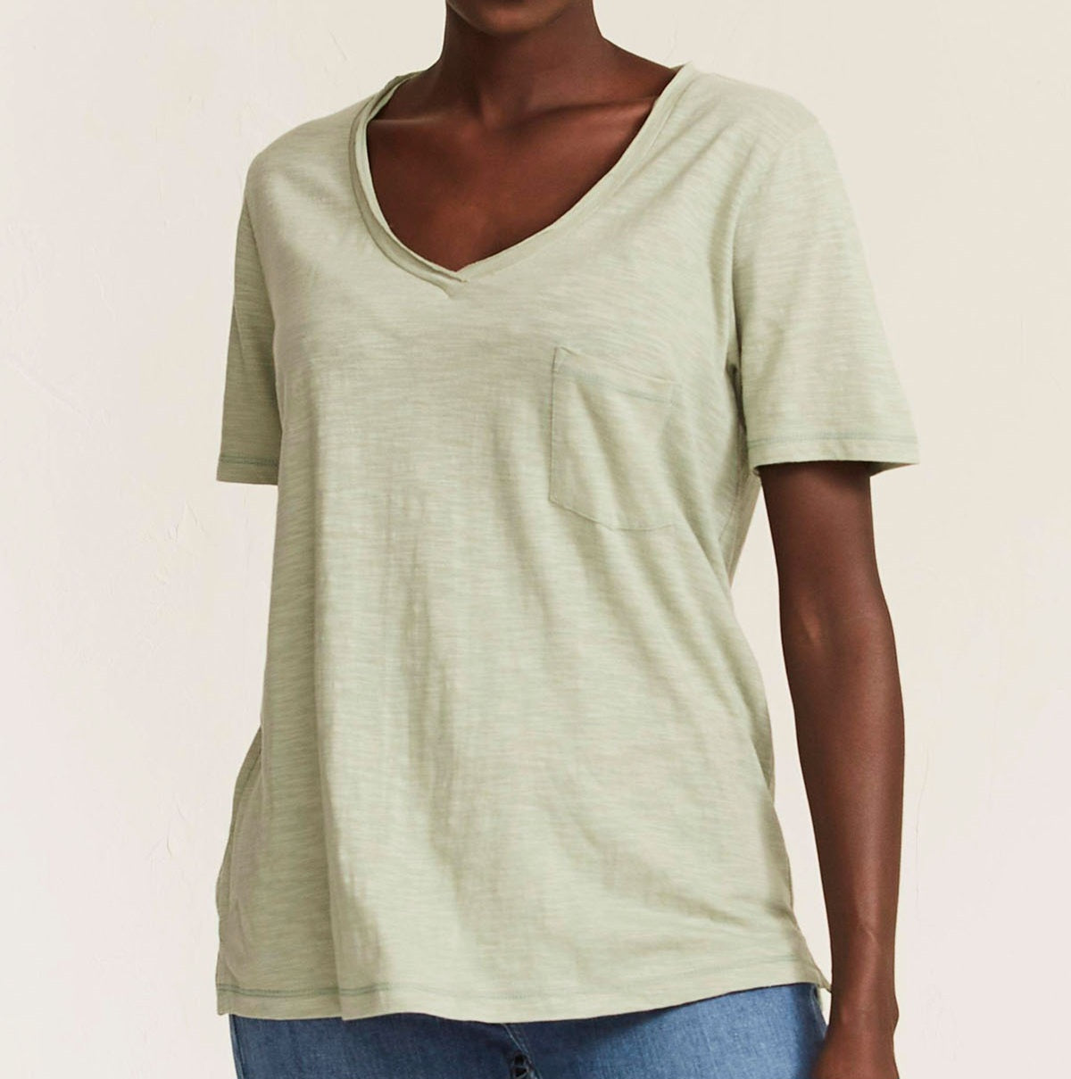 Millie Organic Cotton Tee Sage