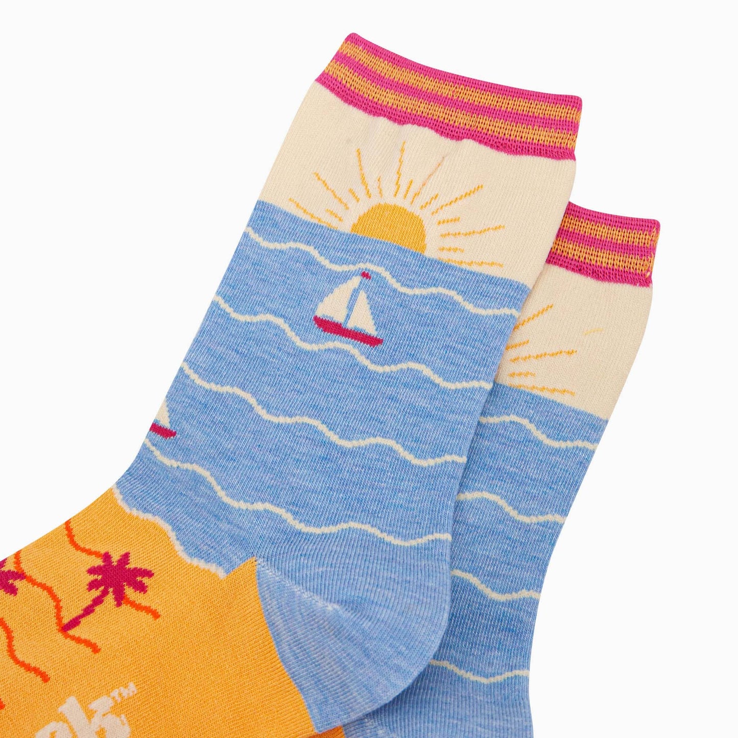 Beach Sunset Bamboo Socks