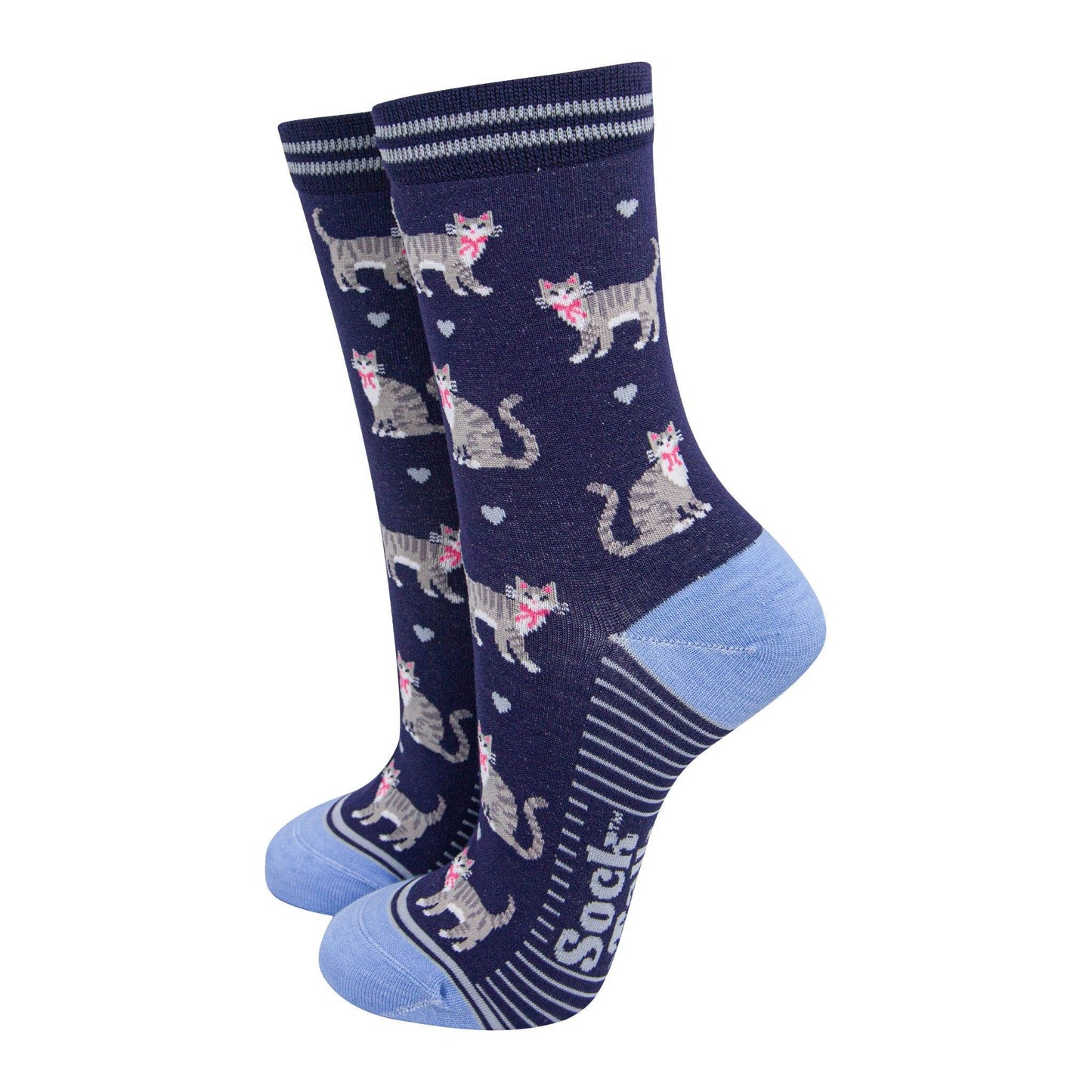 Grey Tabby Cats Bamboo Socks