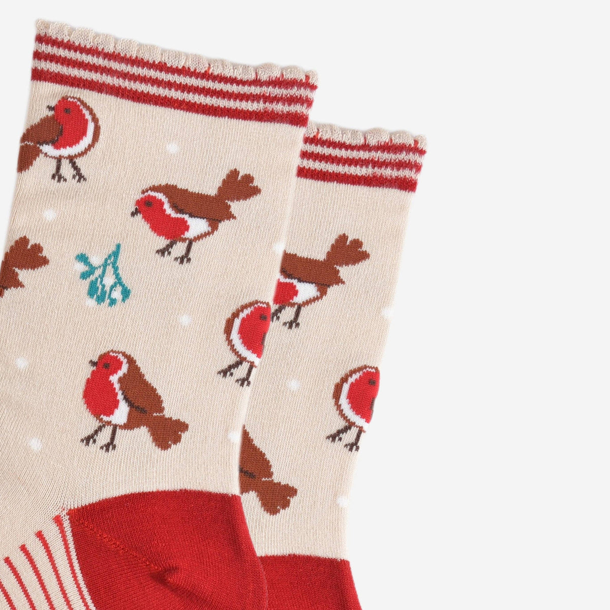 Festive Robin Bamboo Socks