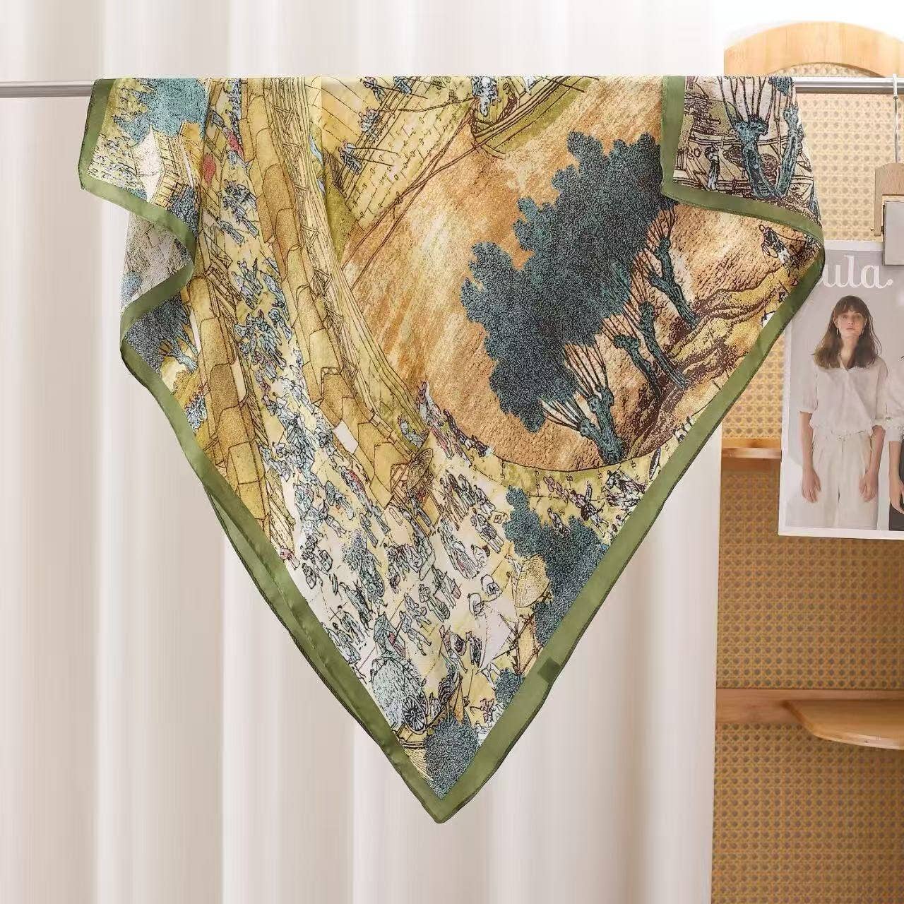 Medieval Silky Square Scarf