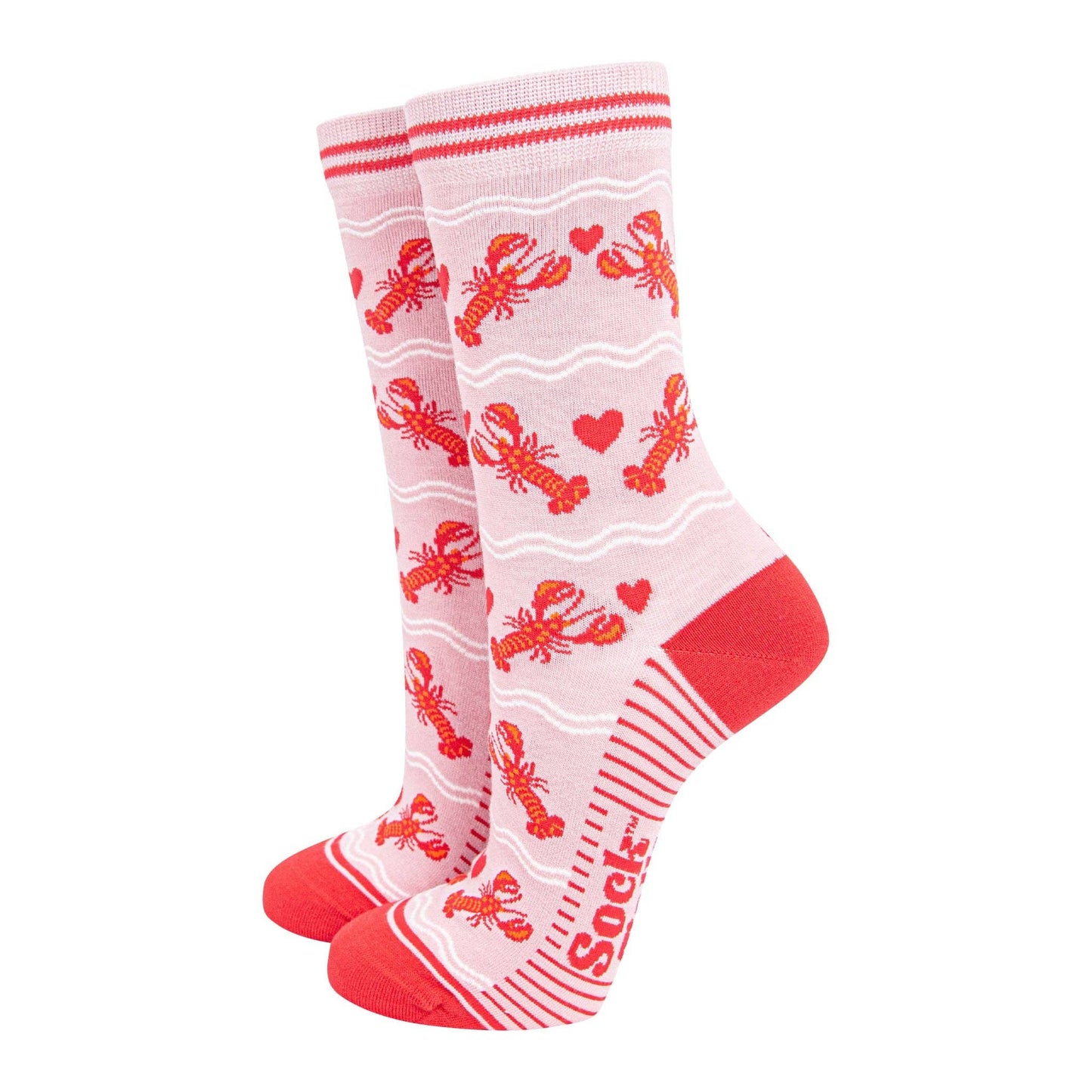 Wavy Lobster Bamboo Socks