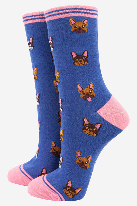 French Bulldog Bamboo Dog Socks